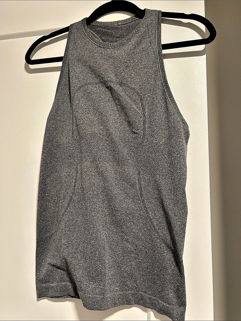 Lululemon Ebb to Street High-Neck Tank Top Gray